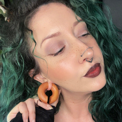Wood Ear Hoops (Pair) - A070