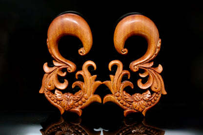 Eden Wooden Hangers - Hand Carved Hangers (Pair) - A073