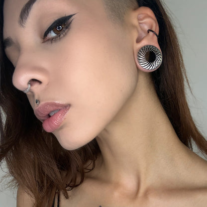 Poseidon’s Hollow Stainless Steel Plugs (Pair) - PSS261