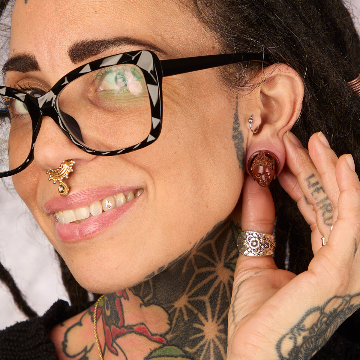 Buddha Plugs - Stretched Gauged Earrings (Pair) - PA18
