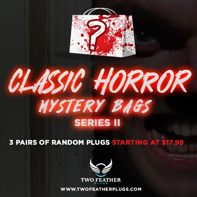 Classic Horror Mystery Bag SERIES 2 - 3 Pairs of Random Plugs - PBGBCH2