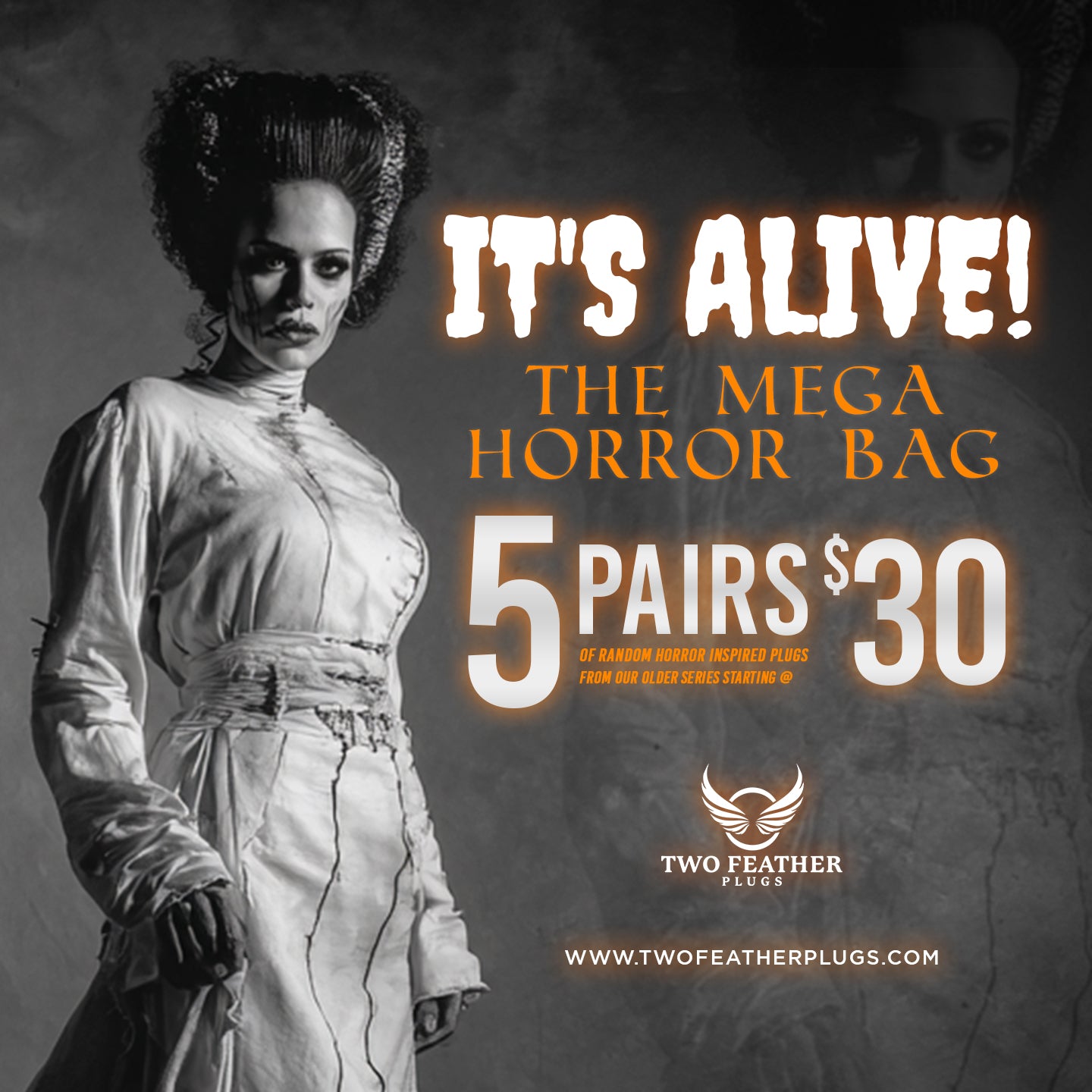 Mega Classic Horror Mystery Bag - 5 Pairs of Random Plugs - Limit Quantity of 2- PBGBCHMEGA