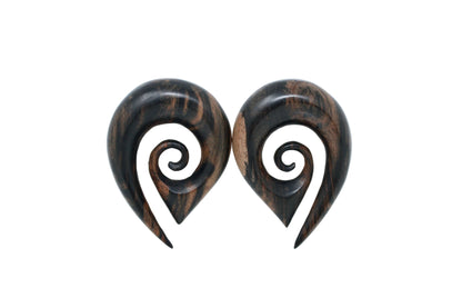 Areng Wood Maori Hangers (Pair) - F006