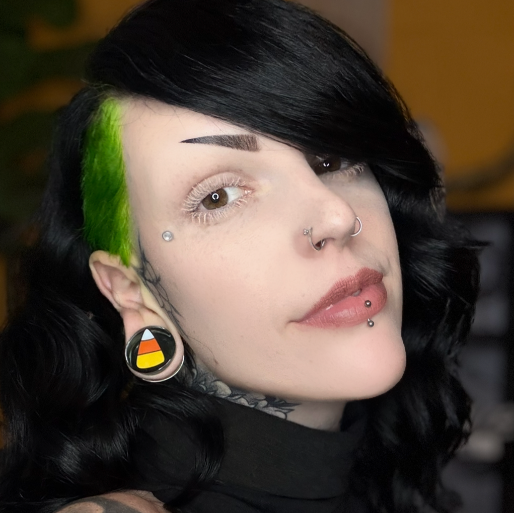candy corn glass gauges