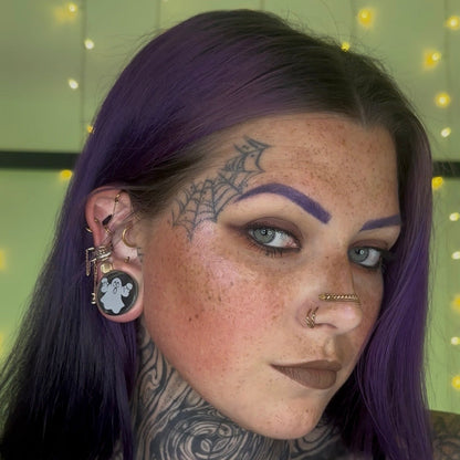 Ghost Glass Plugs (Pair) - G041