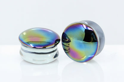 Astro Glass Double Flare Plugs (Pair) - G075