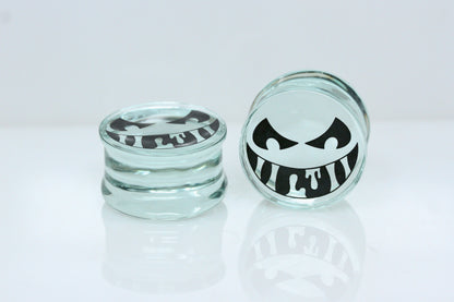 Slimer Pumpkin Glass Plugs (Pair) - G078