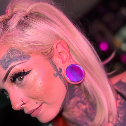 Sirens Shimmer Mystical Glass A/B Plugs - (Pair) - PH197