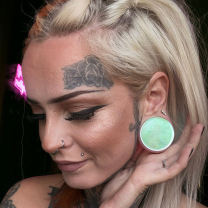 Sirens Shimmer Mystical Glass A/B Plugs - (Pair) - PH197