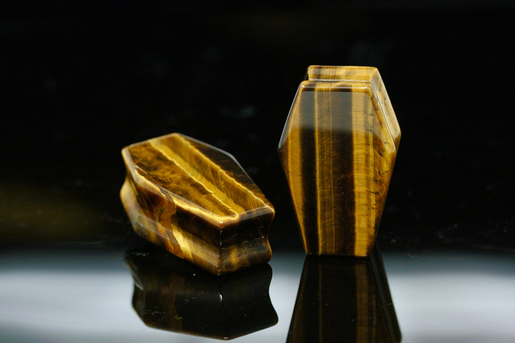 Tiger Eye Coffin Plugs - PH76