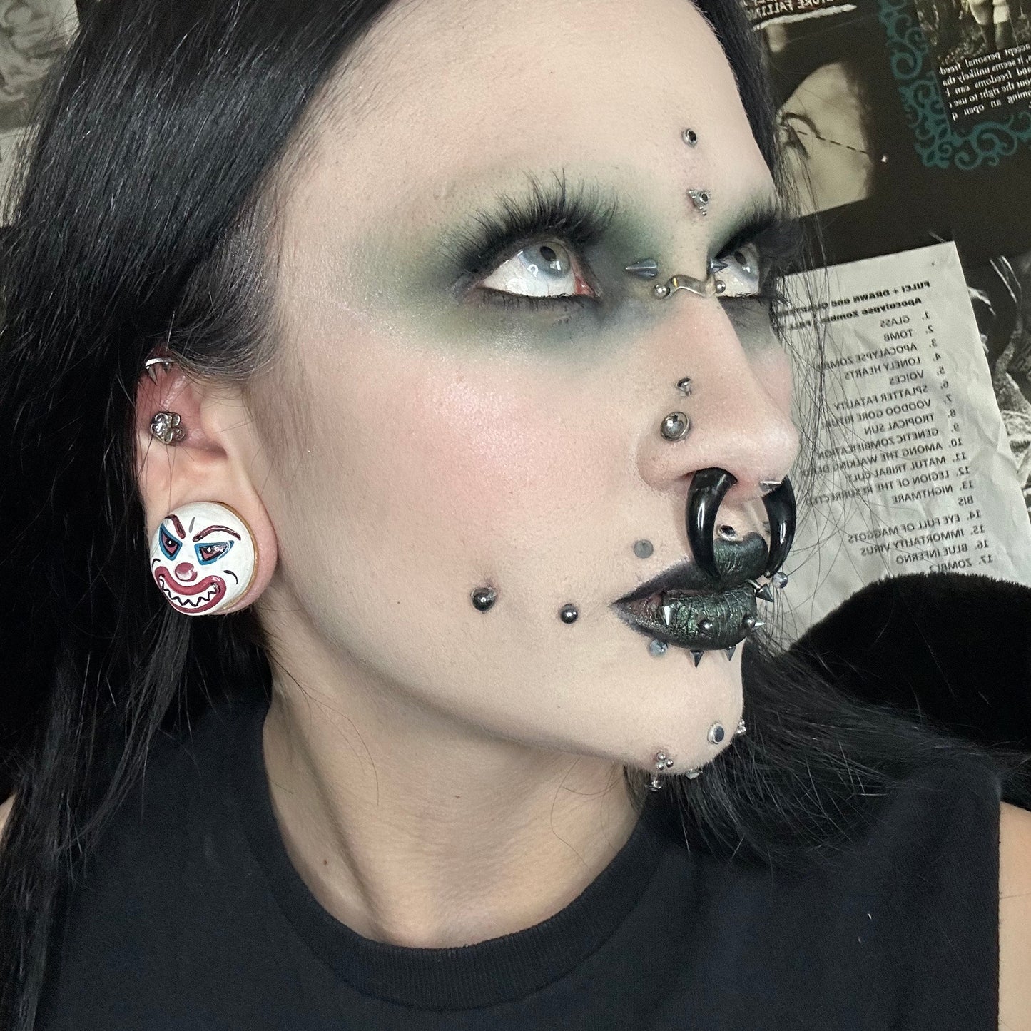 Punchy the Clown Plugs - Hand Carved and Painted (Pair) - PA159