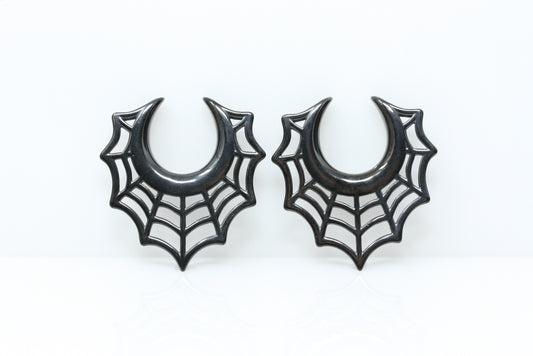 Spider Web Steel Saddles (Pair) - PSS176