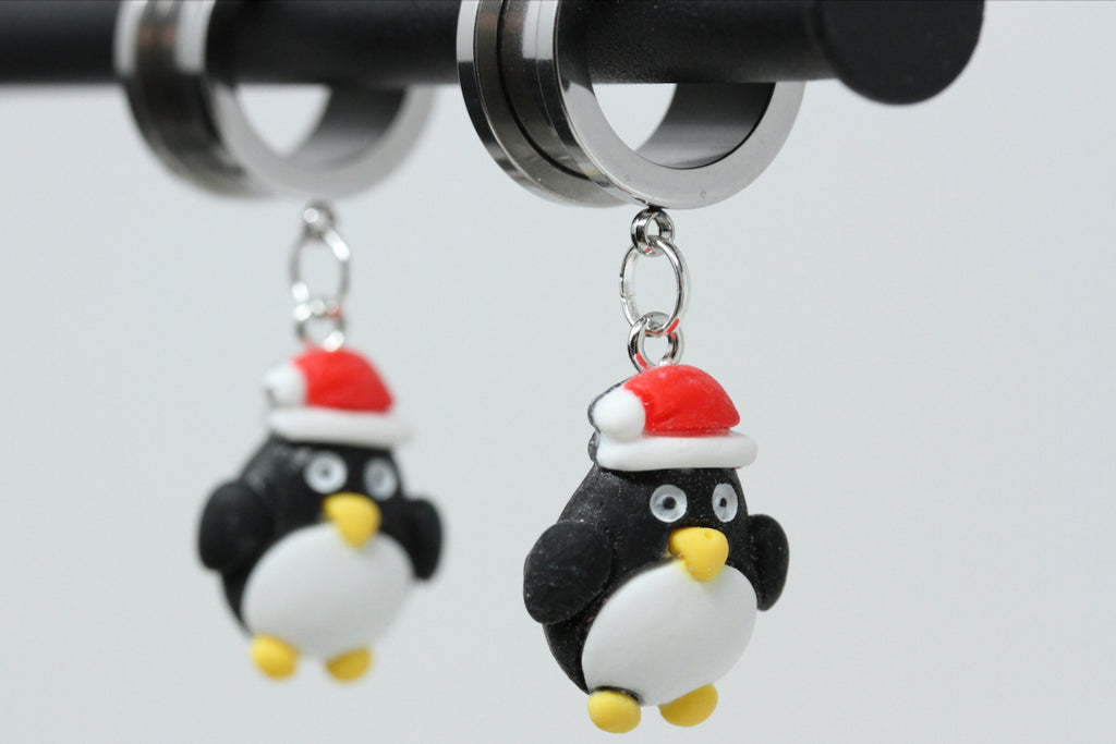 Christmas Penguin Danglers (Pair) - TF116