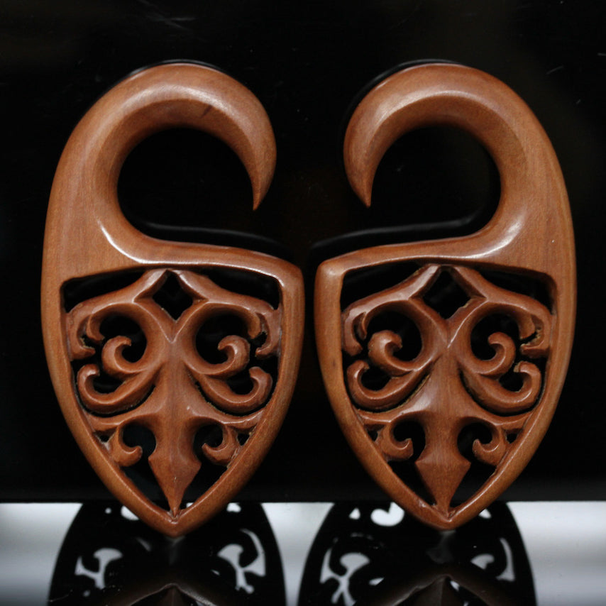 Carved Wooden Hanging Plugs