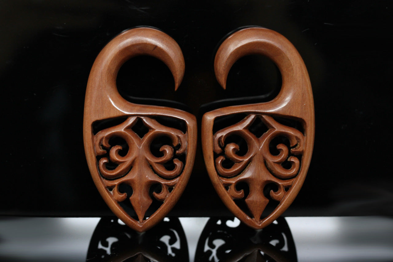 Carved Wooden Hanging Plugs
