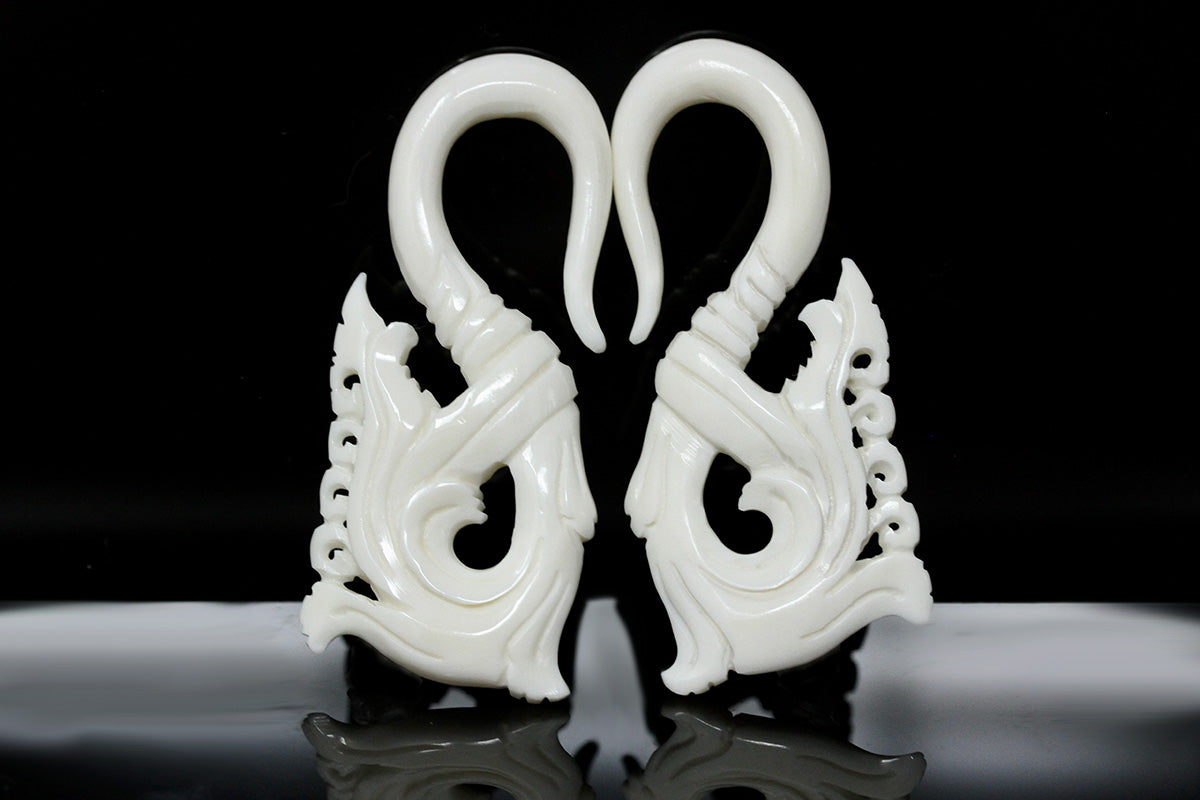 bone hangers for stretched ears