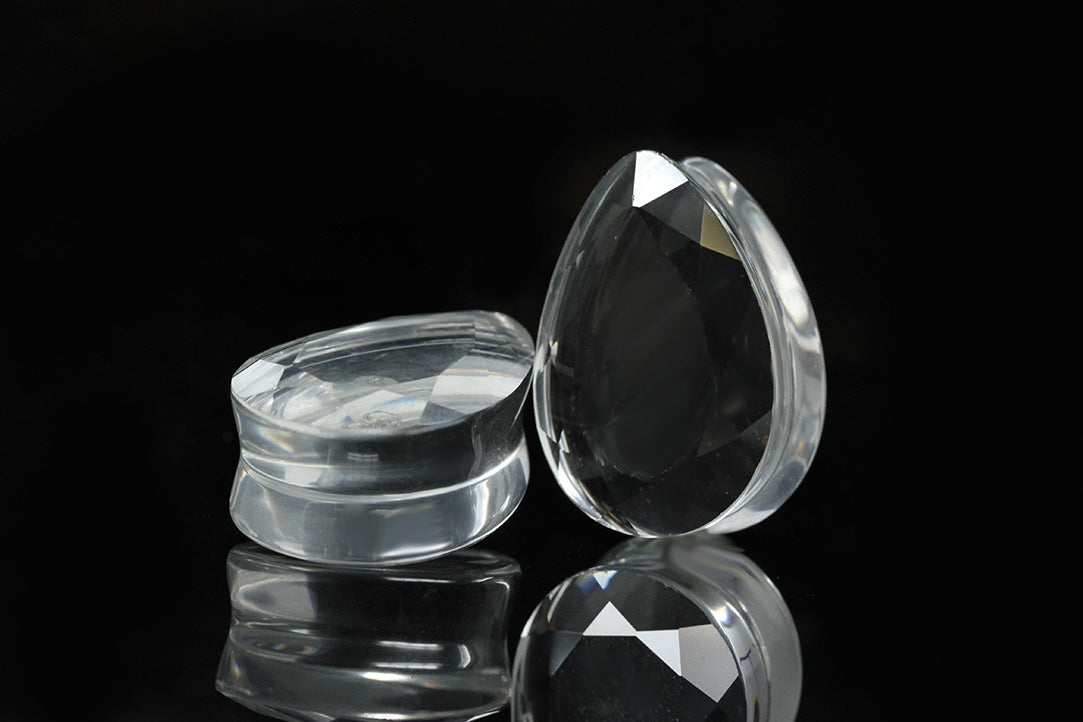shiny clear gem gauges