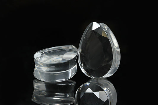 shiny clear gem gauges