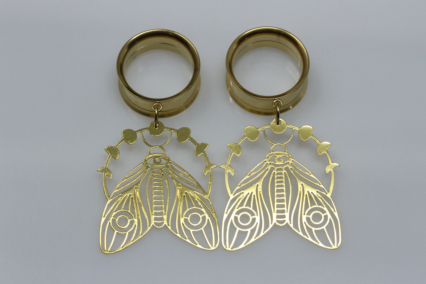 Gold Butterfly Danglers (Pair) - PSS190