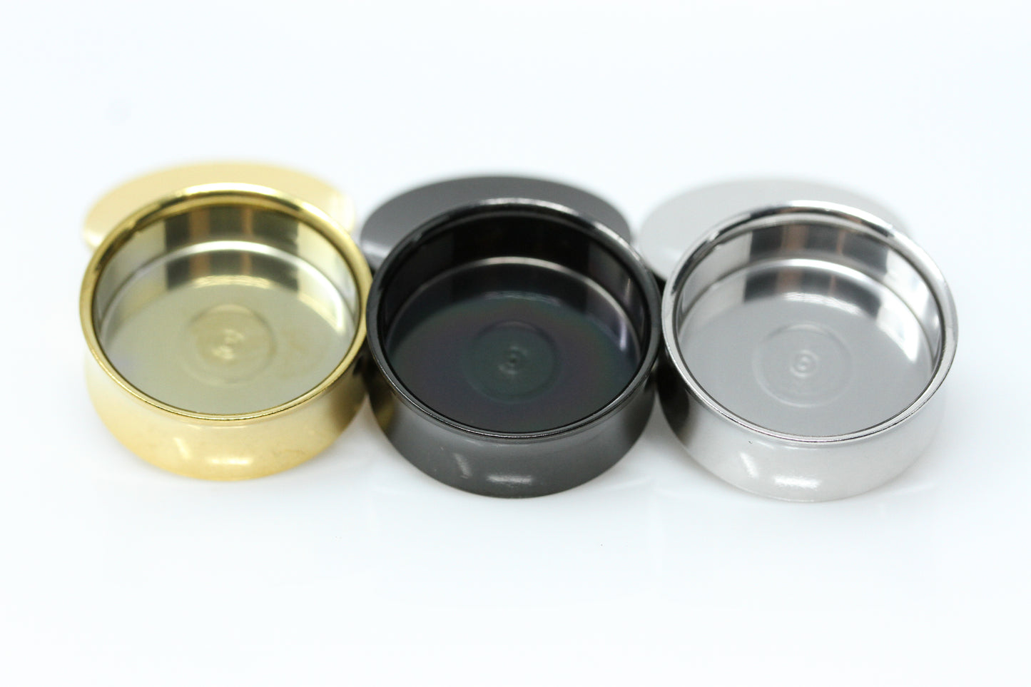 Concave Stainless Steel Plugs (Pair) - PSS265