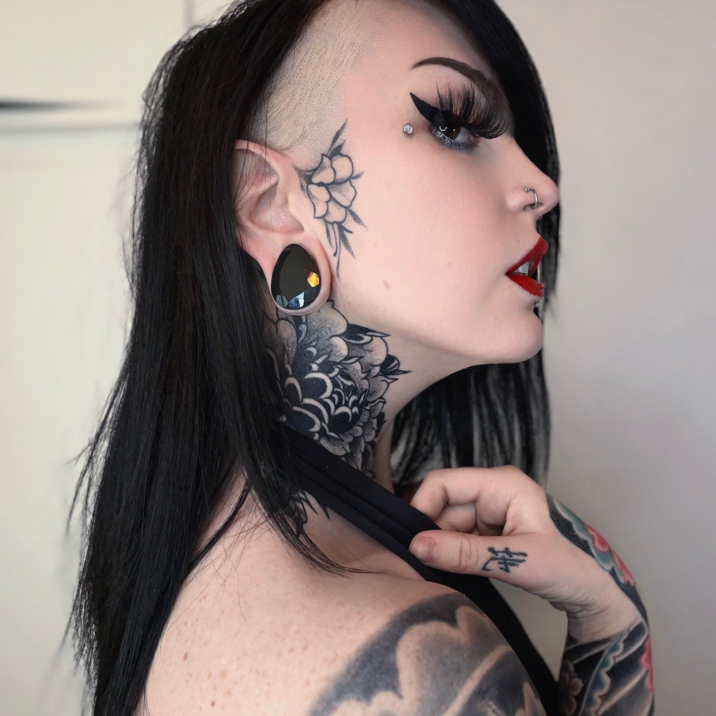 teardrop black glass gauges