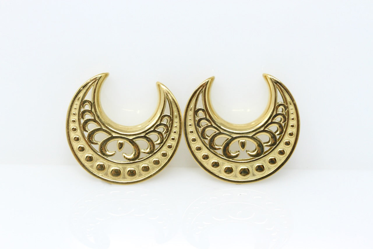 Loki Steel Saddles for Stretched Ears (Pair) - PSS51