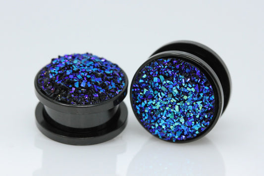 blue glitter plugs
