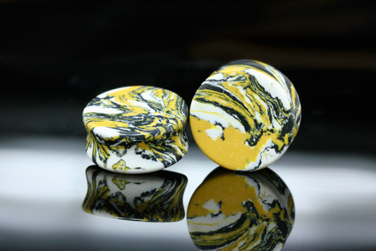 Tiger Bomb Stone Plugs (Pair) - PH109