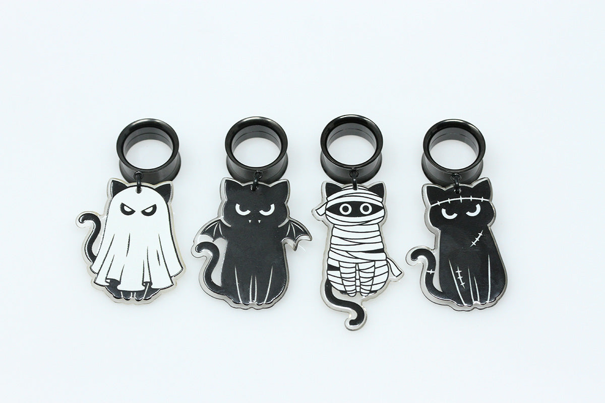 Halloween Kitty Mystery Danglers - (Pair) - TF125