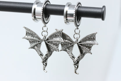 Bat Danglers - Screw on Tunnel (Pair) - PSS196