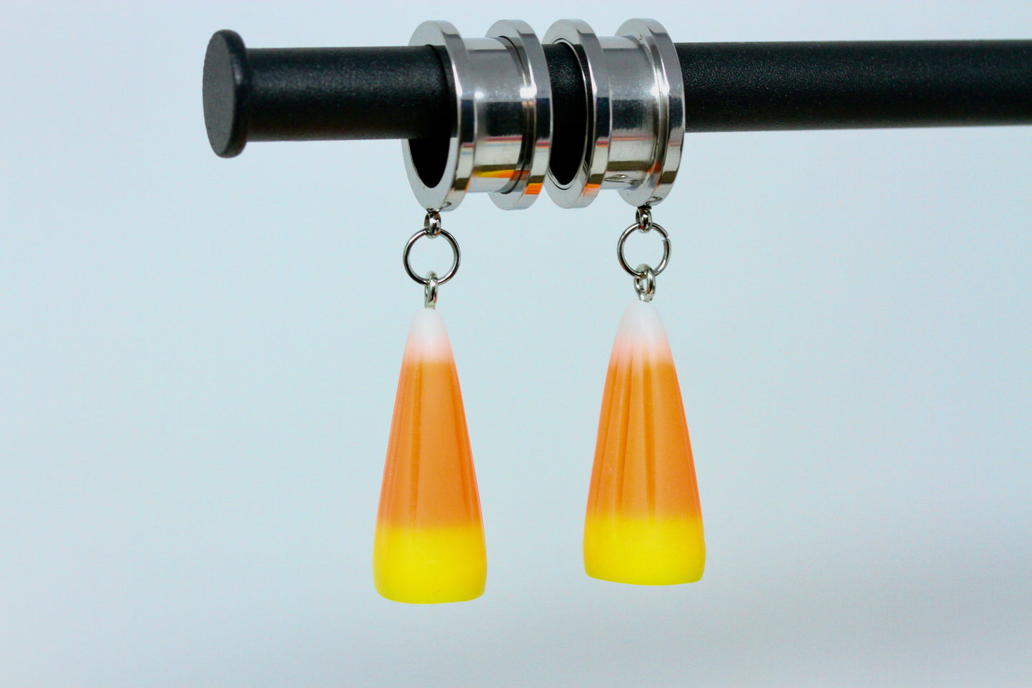 Candy Corn Danglers - Screw on Tunnel (Pair) - TF127