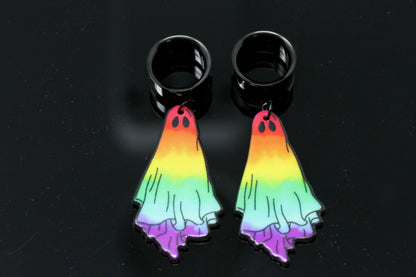 Rainbow Ghost Danglers - (Pair) - TF129