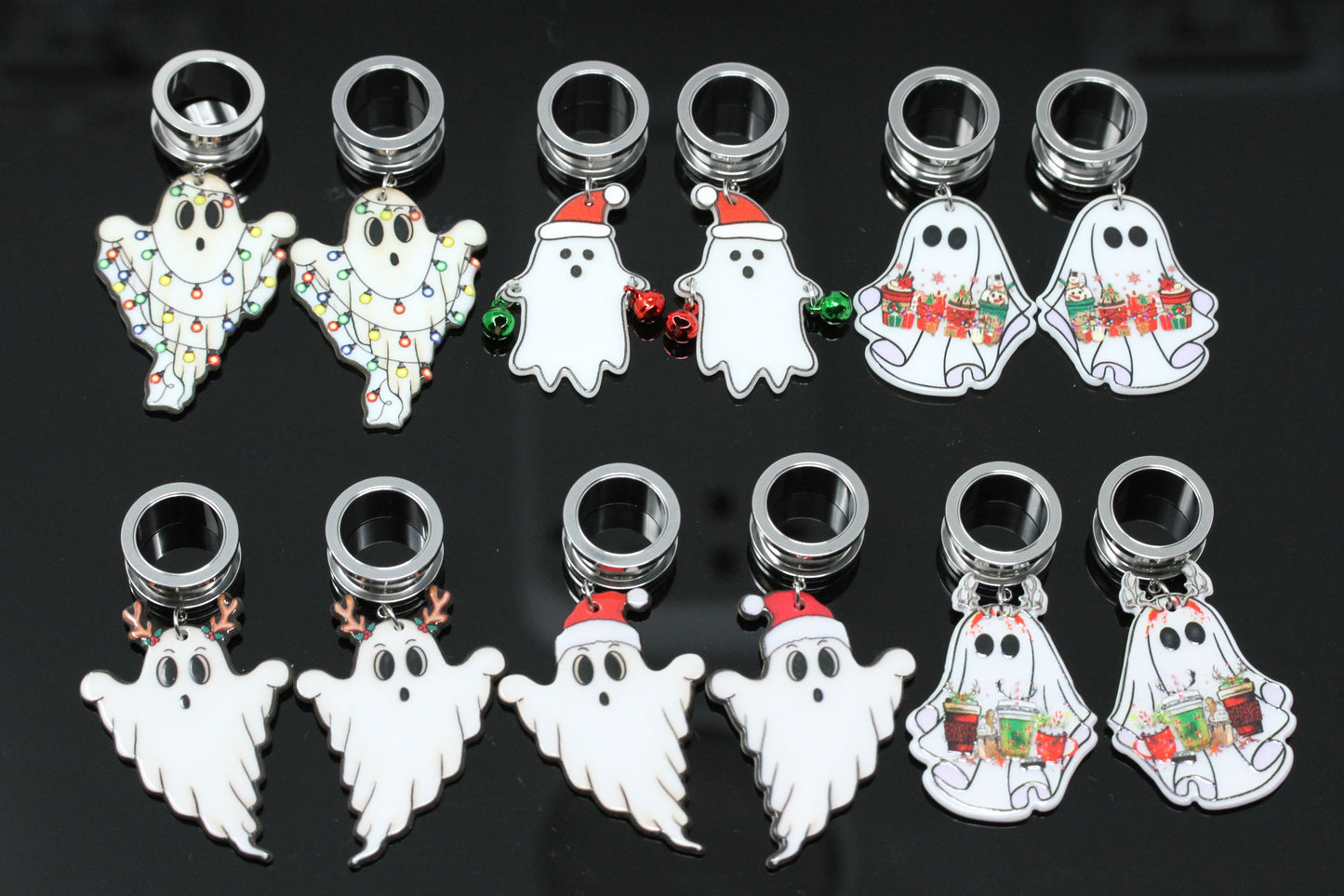 Mystery Holiday Ghost Danglers - (Pair) - TF133