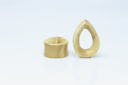 wooden gauges teardrop tunnels