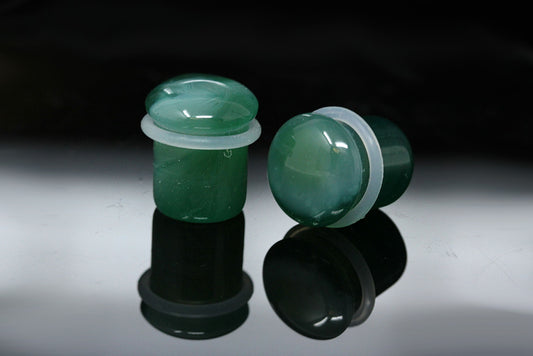 green single flare gauges