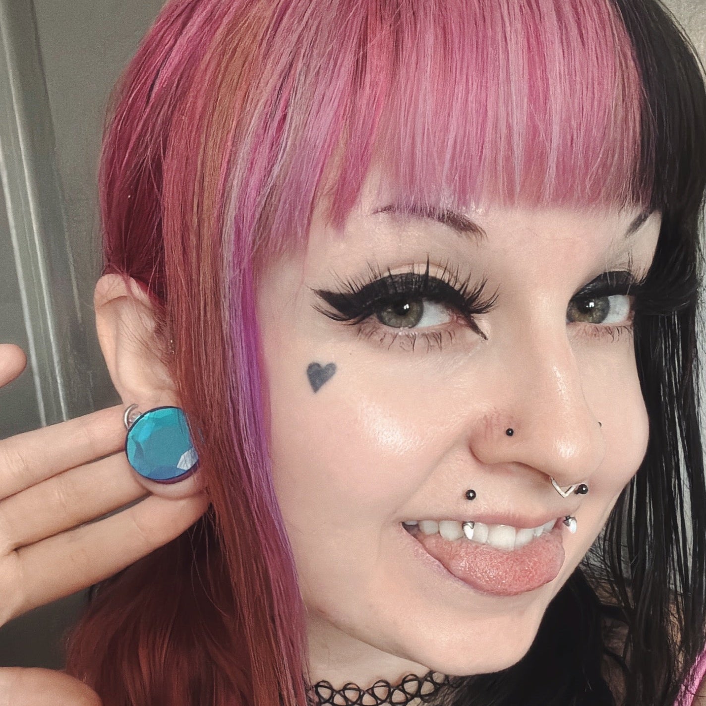 Princess Gem Faceted Cut Plugs - (Pair) - PH94