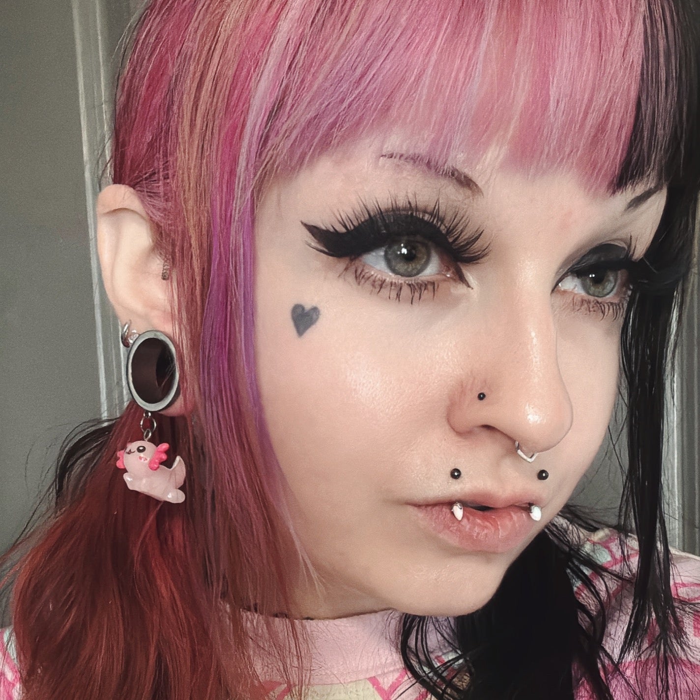 Axolotl Steel Danglers - (Pair) - TF114
