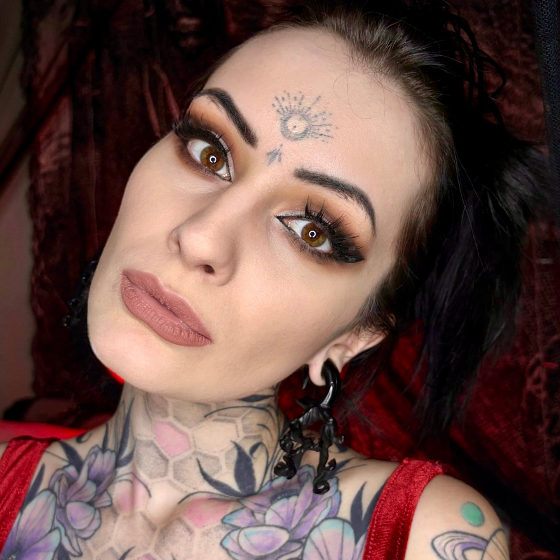 hanging hand carved horn gauges