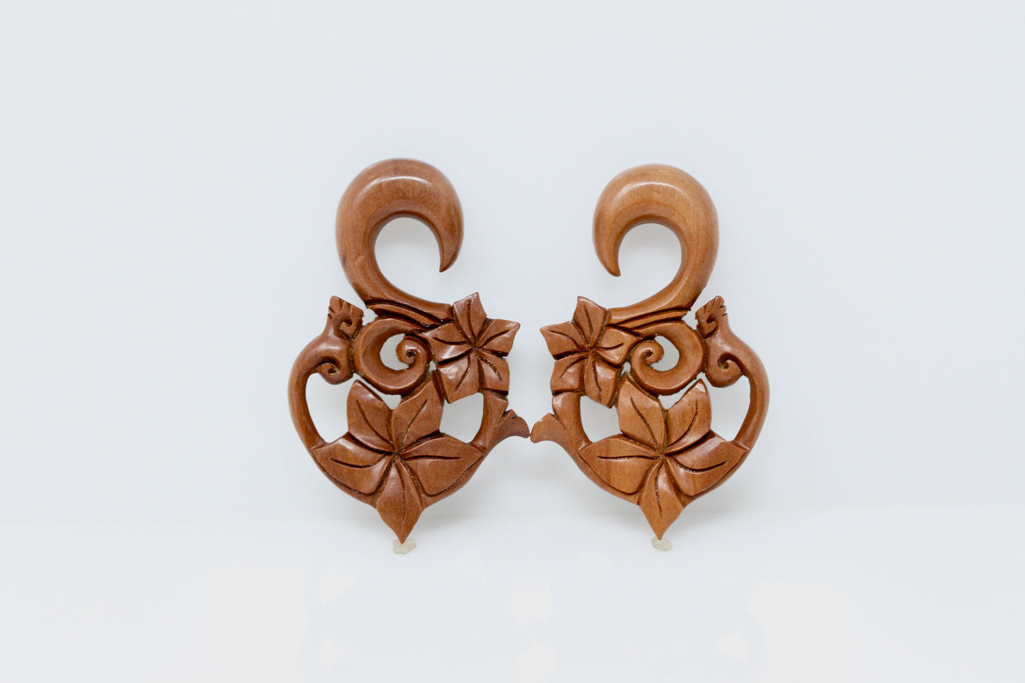 Sacred Flower Ear Stretcher Earrings (Pair) - A035