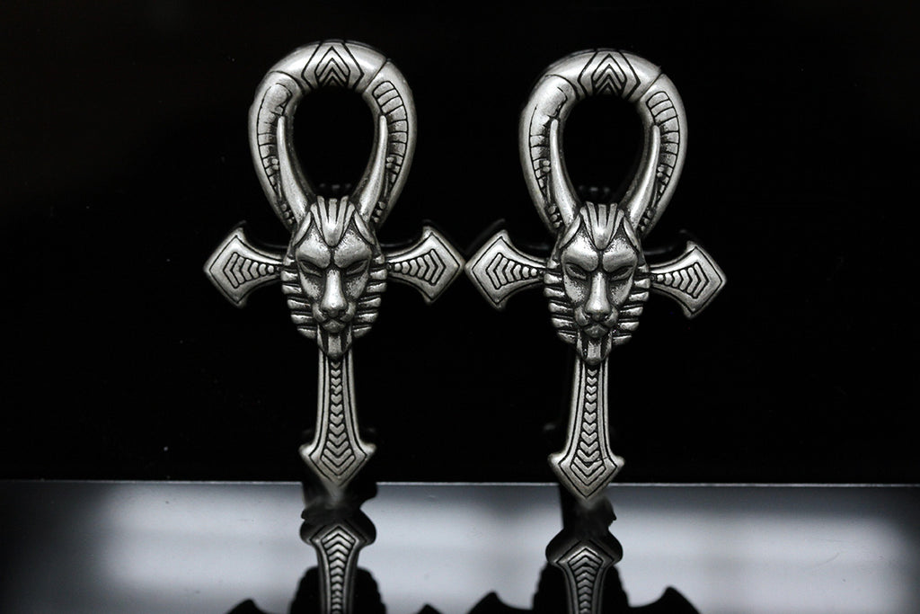 Anubis Ankh Ear Weights (Pair) - PSS163