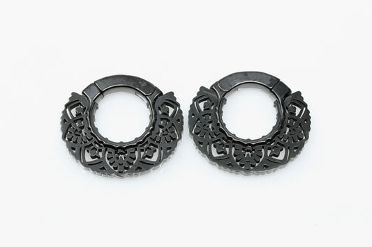 Magnificent Black Ear Weights (Pair) - PSS177