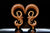 Wooden Hangers Carved Wood (Pair) - A021