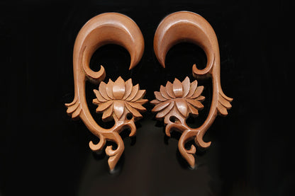 Lotus Stretched Ear Hangers (Pair) - A027