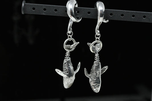 Whale Stainless Steel Ear Weights (Pair) - PSS236