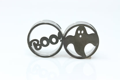 Boo and Ghost Stainless Steel Tunnels - Screw on Tunnel (Pair) - PSS228