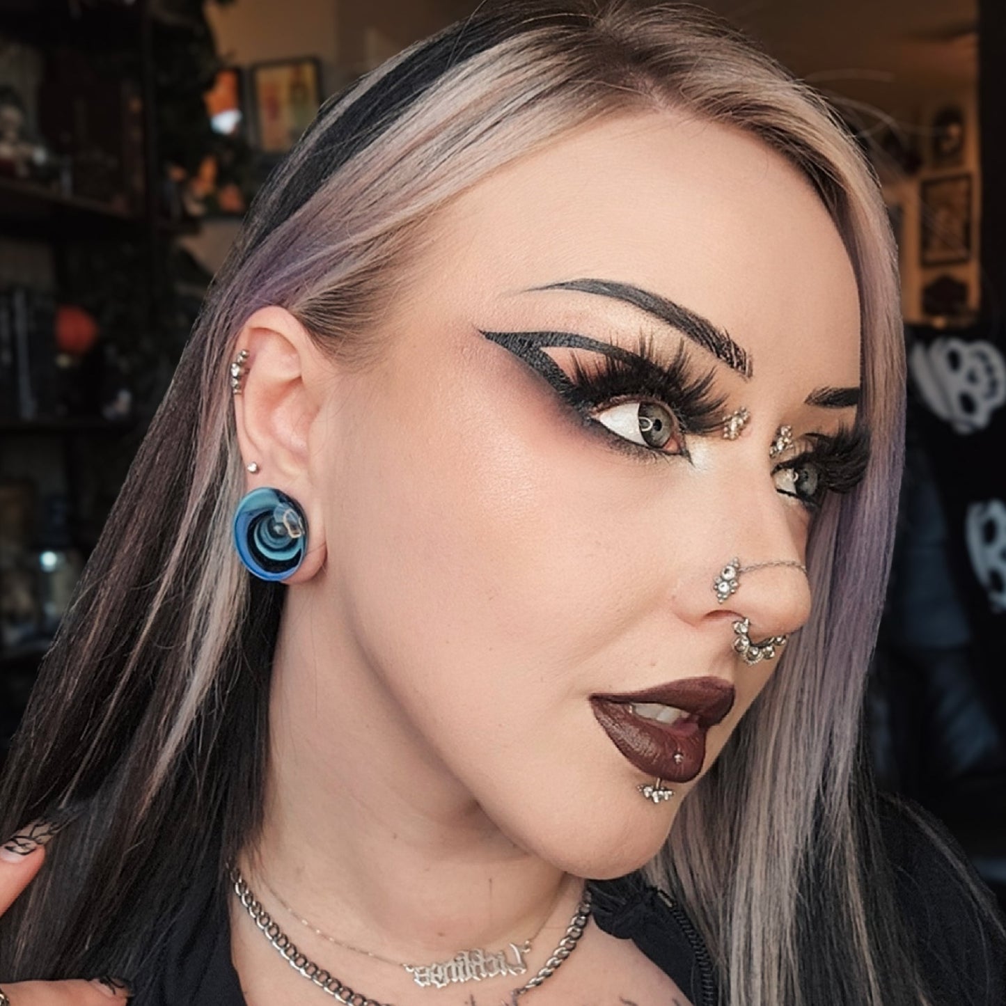 Rip Tide Glass Plugs (Pair) - G071