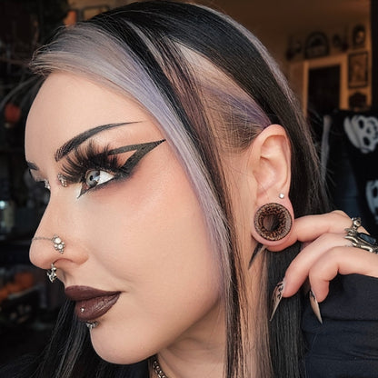 Coconut Tunnel Gauged Plugs (Pair) - PA35