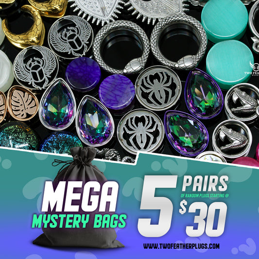 Series 4 MEGA Mystery Bag - 5 Pairs of Random Plugs - PBGBMEG4