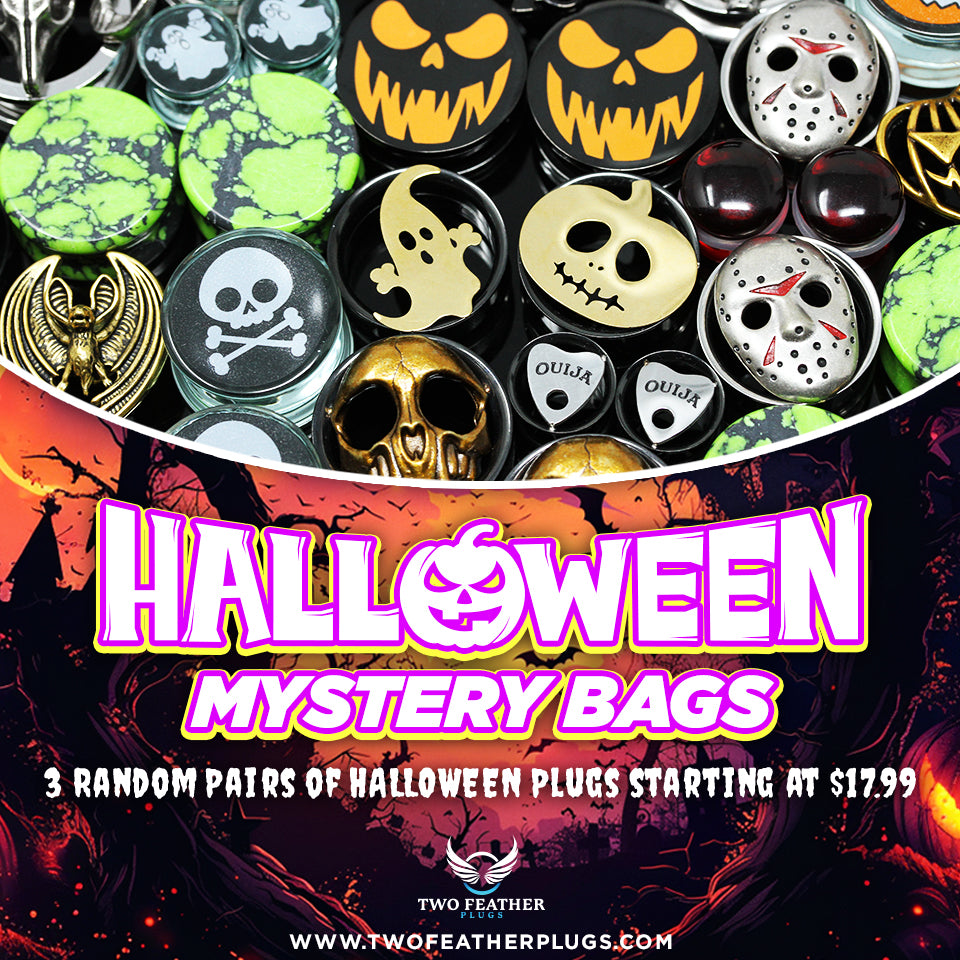 2024 Halloween Mystery Bag - 3 Pairs of Random Plugs - PBGBH6