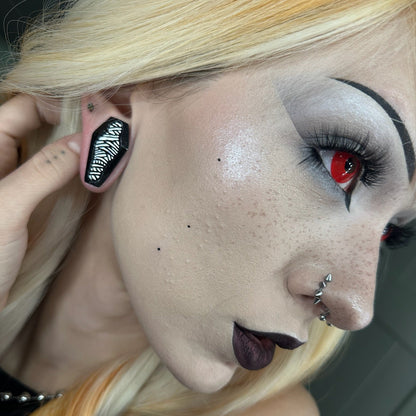 Mummy Coffin Wood Plugs (Pair) - PA146